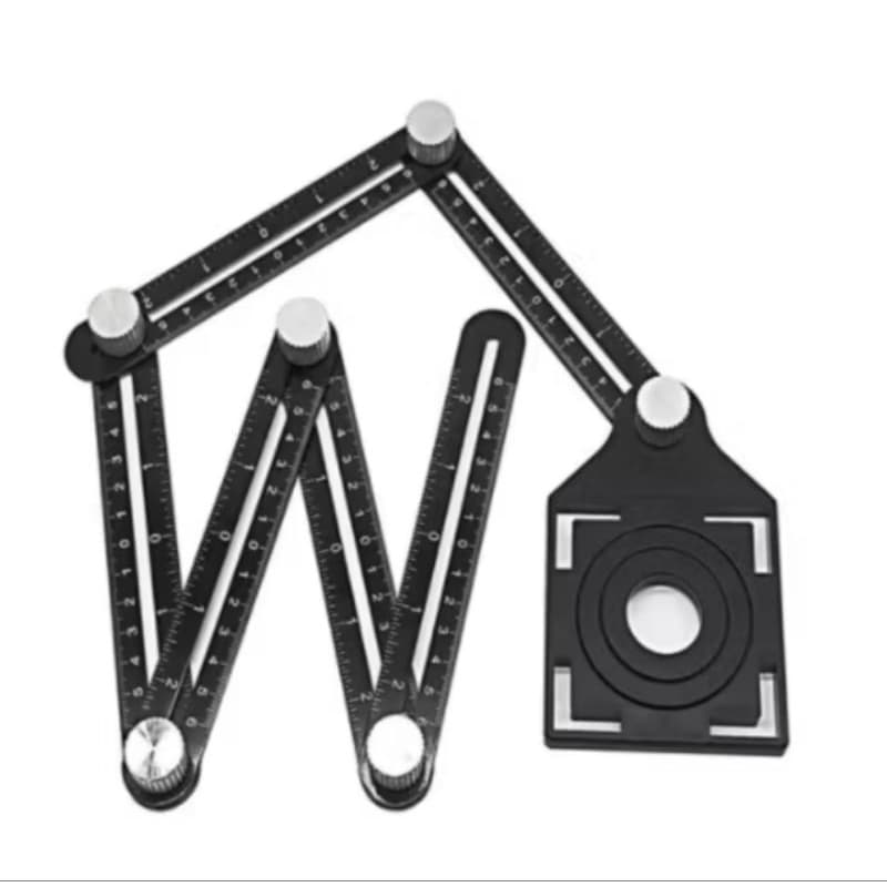 Régua Universal De Liga De Alumínio Multi-ângulos Ferramenta De Medição Lucky Bazar15082