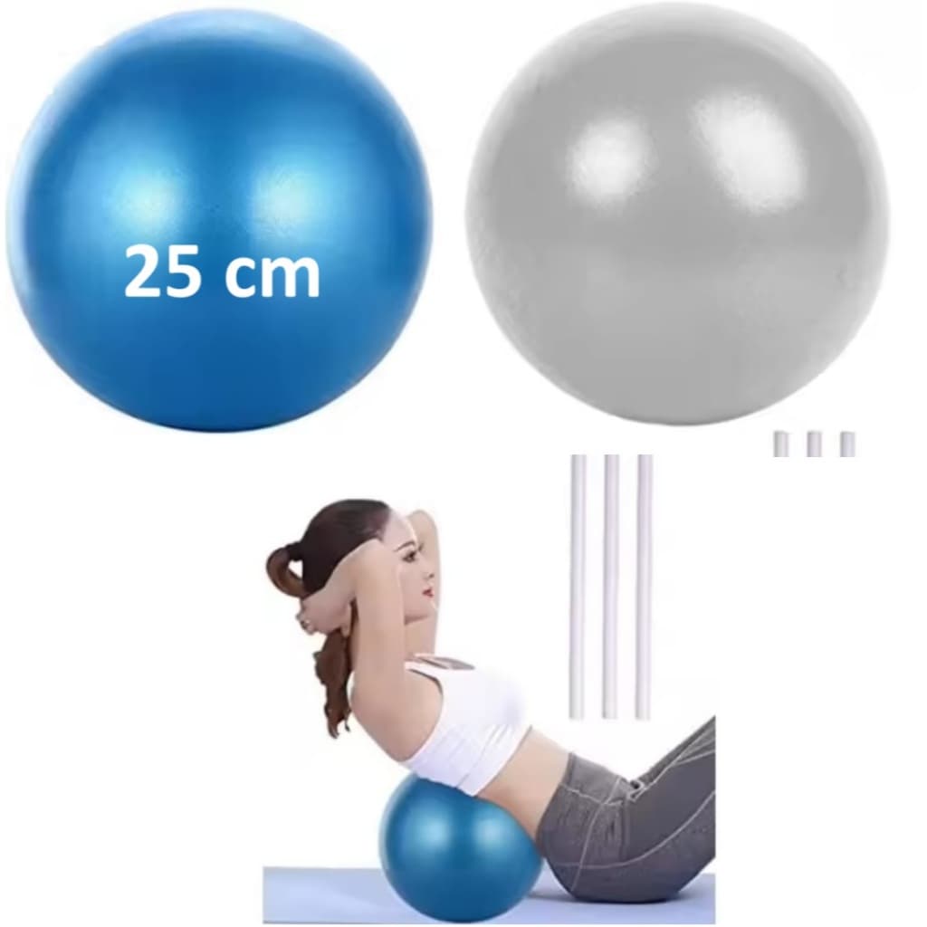 Bola Overball Pilates Fisioterapia Yoga Alongamento Exercicios 25 Cm