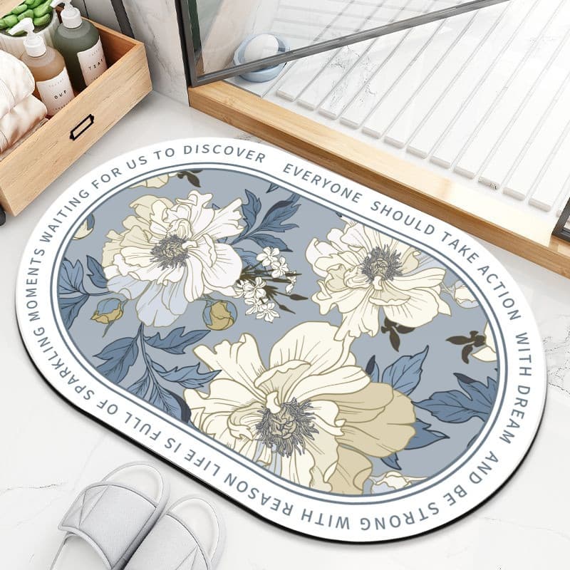 Tapete para Banheiro de Secagem Rápida e Super Absorvente Ideal para Chuveiro Cozinha e Varanda