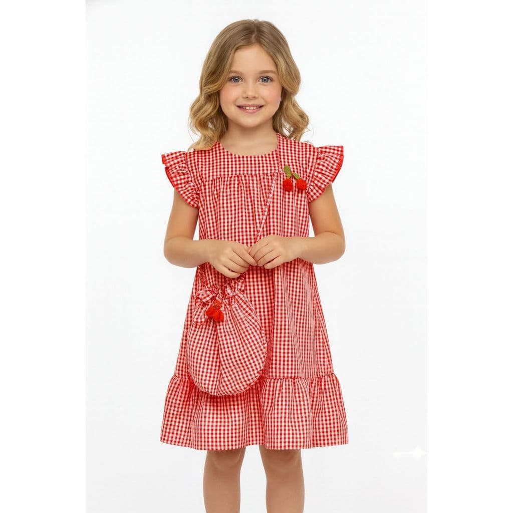 Vestido Infantil Menina Princesa Luxo Lançamento Com Bolsa