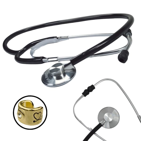 Estetoscópio Esteto Simples Adulto Cardiopulmonar Cardíaco Pulmonar Acadêmico Medicina Profissional