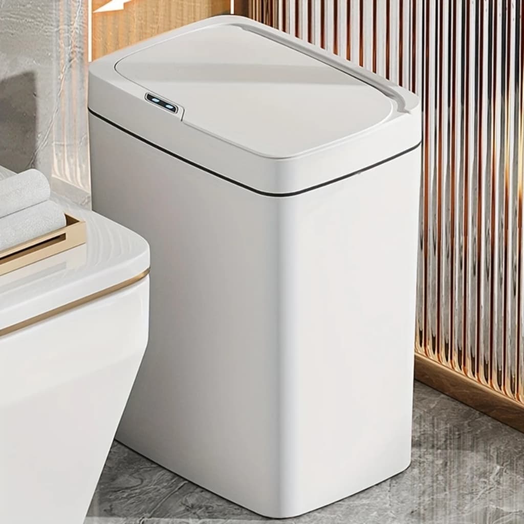 Lixeira com Sensor Automático Inteligente Abre Fácil Cesto Lixo Banheiro Cozinha Escritório 13L