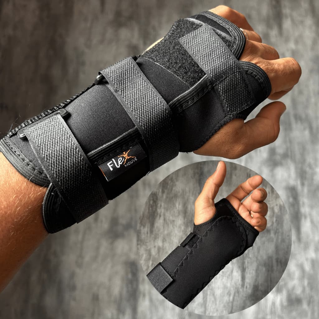 Munhequeira bilateral com TALA | imobilizador de punho | Protetor de pulso e mão | DEPARTAMENT STORE