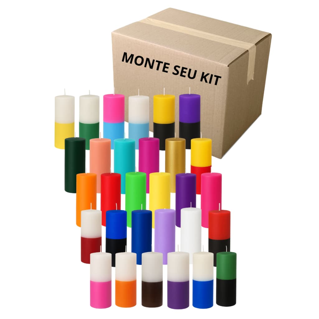 kit  velas Votativas 7 Dias coloridas brancas 250G sem Rótulo 100% Parafina Pura  Atacado