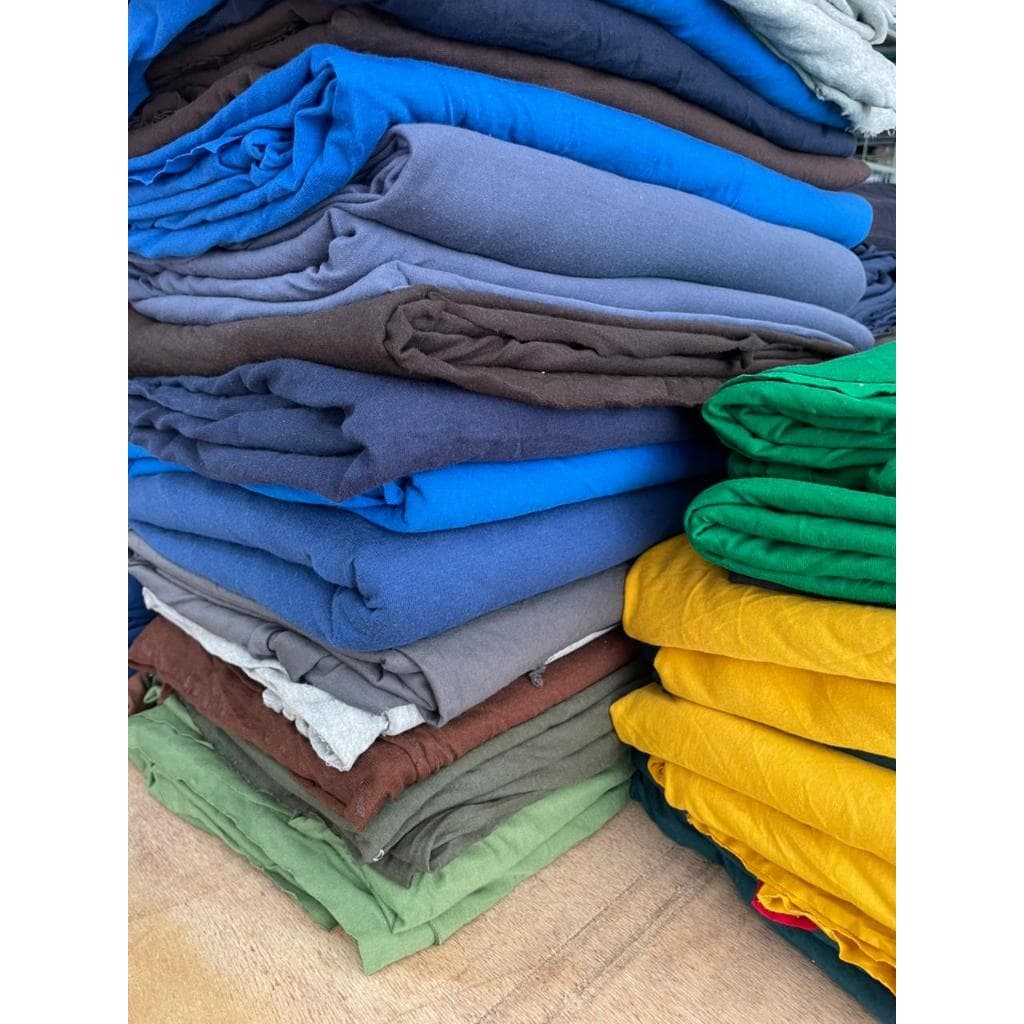 Retalho Malha 100% Algodão Meia Malha Fio 30 Penteada - 3,5 Metros no kg