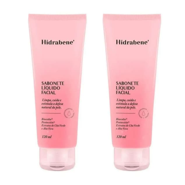 Sabonete Líquido Facial Limpa e Cuida da sua Pele Hidrabene 120 mL