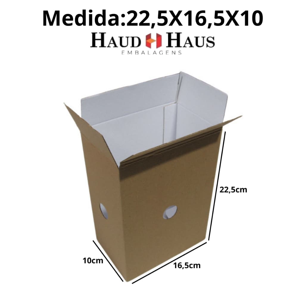 Kit 10 Caixas Para Picolé Envio 22,5x16,5x10 Papelão Resistente