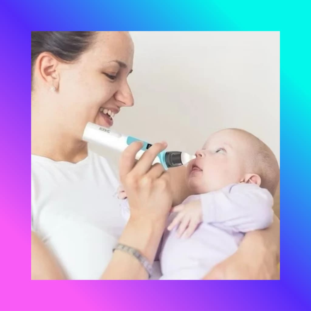 Aspirador Nasal Recarregável Para Bebês Silicone Ajustável Sucção Elétrica Crianças