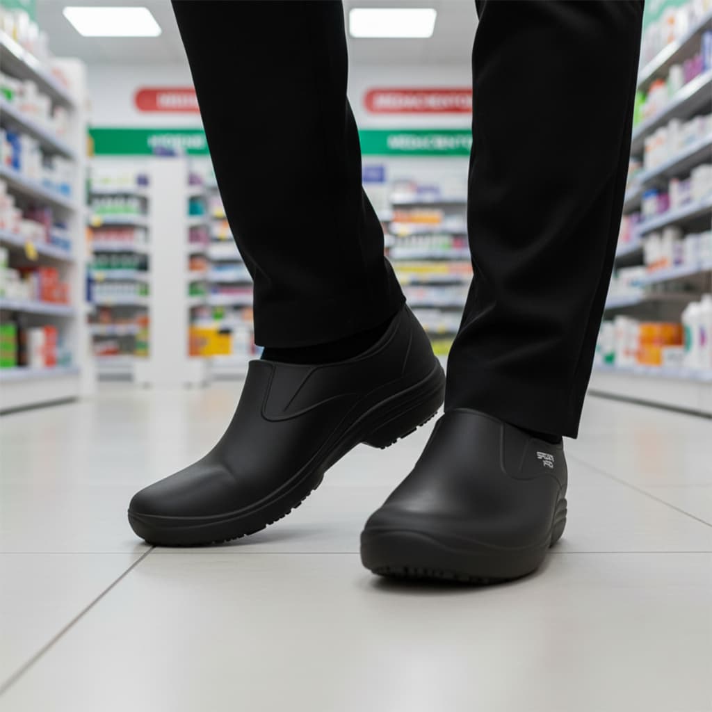 Sapato de Segurança Antiderrapante para Clínicas e Hospital