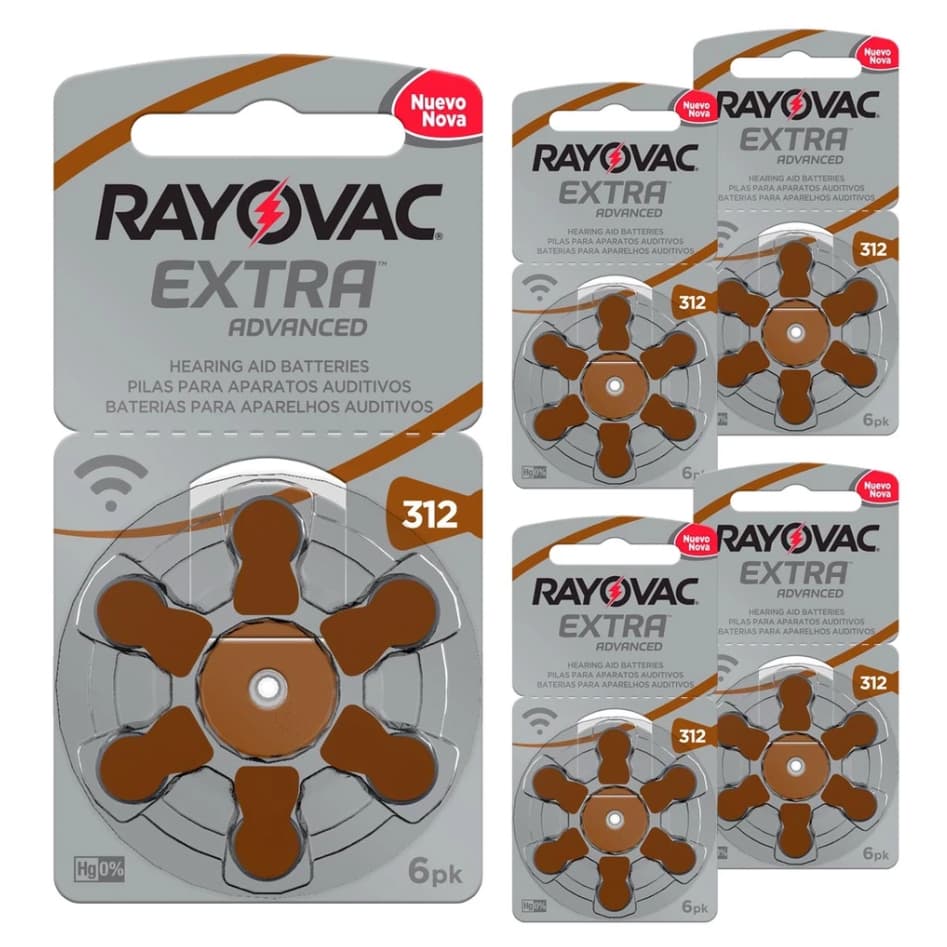 Baterias Auditivas Tipo 312 (PR41) – Kit Profissional 30 Unidades