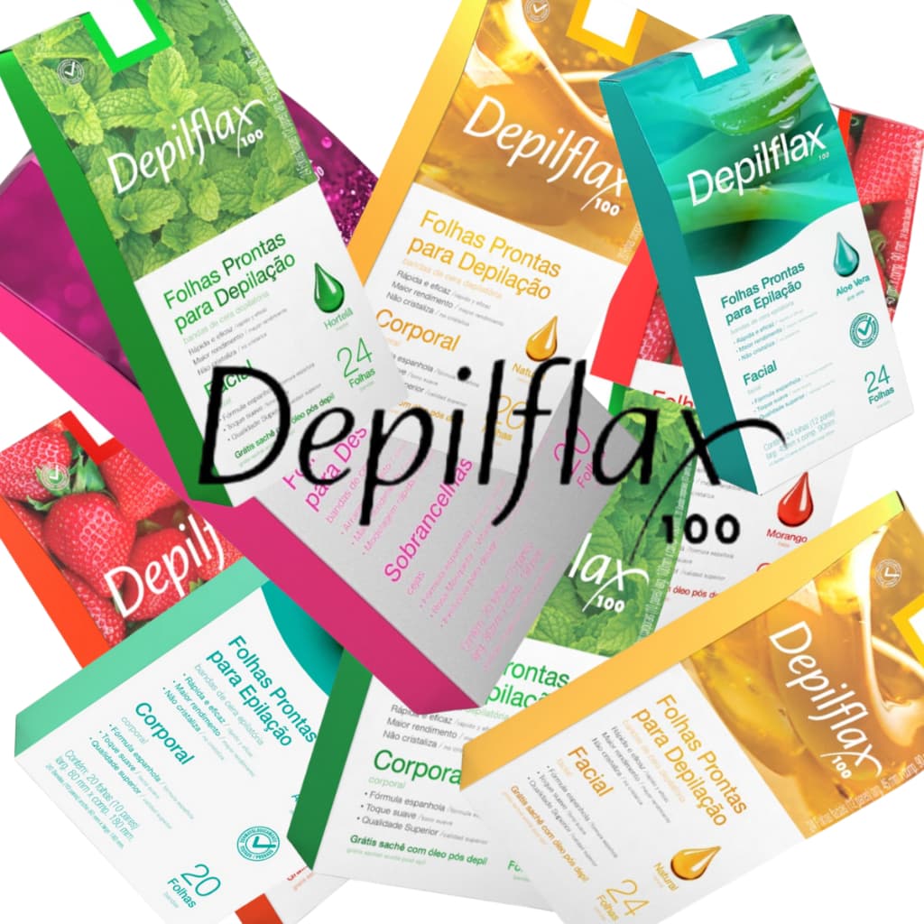 Cera Pronta Depilatória Corporal ou Facial Depilflax - Escolha a Sua