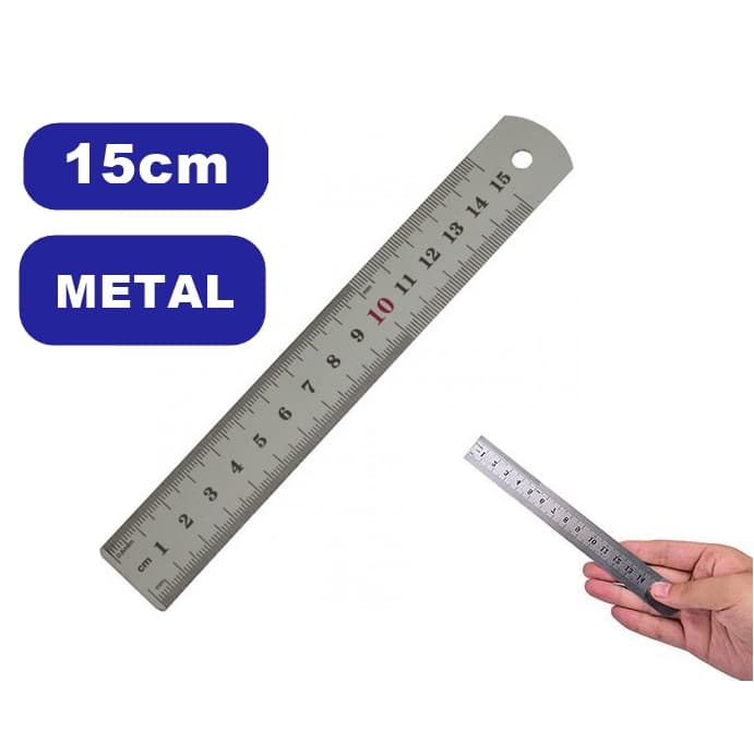 Régua Aço Inox 15 Cm Patchwork Artesanato Scrapbook Barato