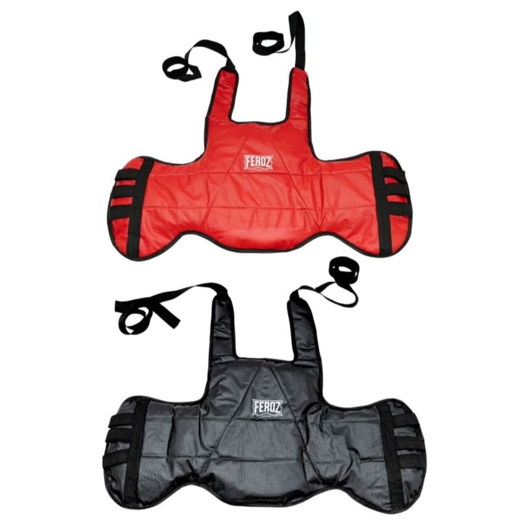 Protetor tórax peitoral dupla face para luta Taekwondo Kungfu Sanda Karate MuayThai