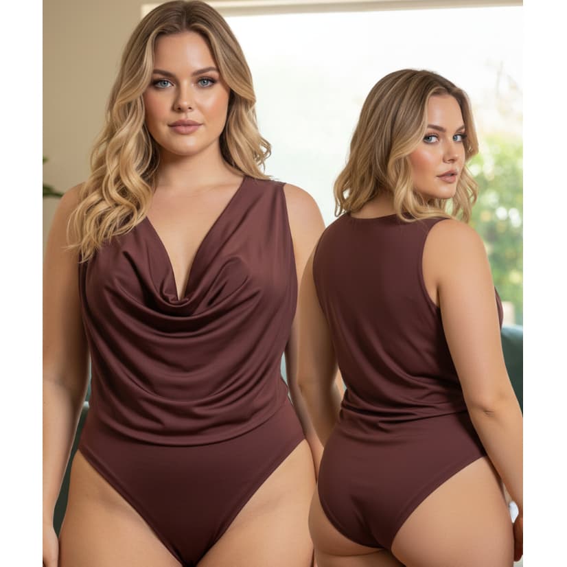 Body Plus Size Suplex Premium Gola Degagê Fecho Regulável G1 G2 46 ao 52 Tecido Duplo Zero Transparência