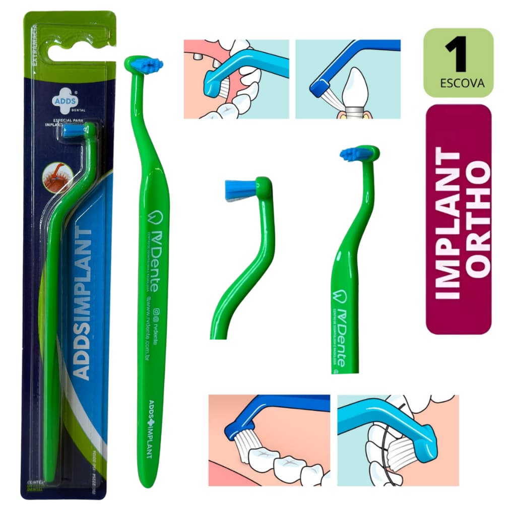 Escova Dental Para Protese Protocolo Implante Rv Dente