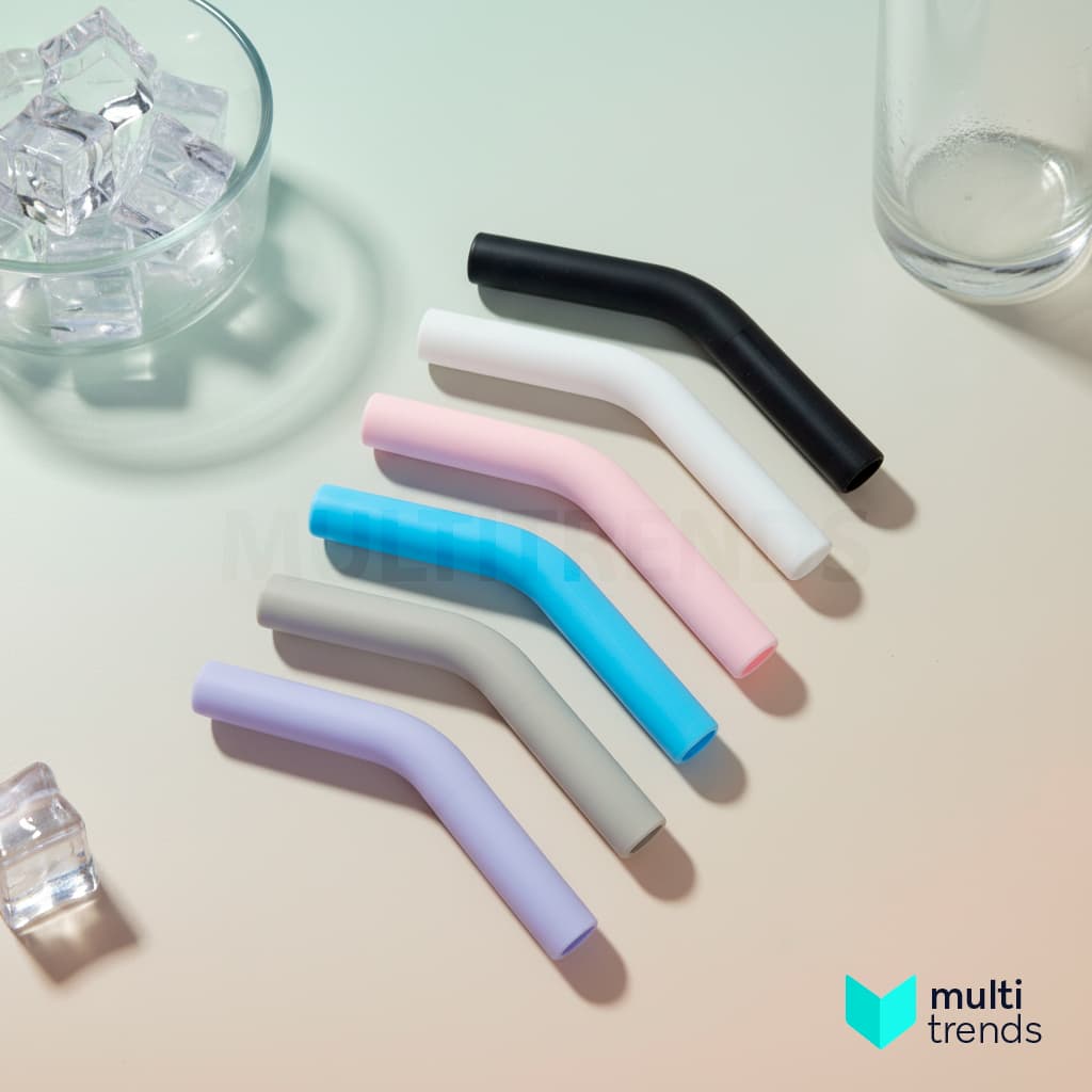 Ponta de Silicone Para Canudos de 8mm - Confortável, Segura e Reutilizável