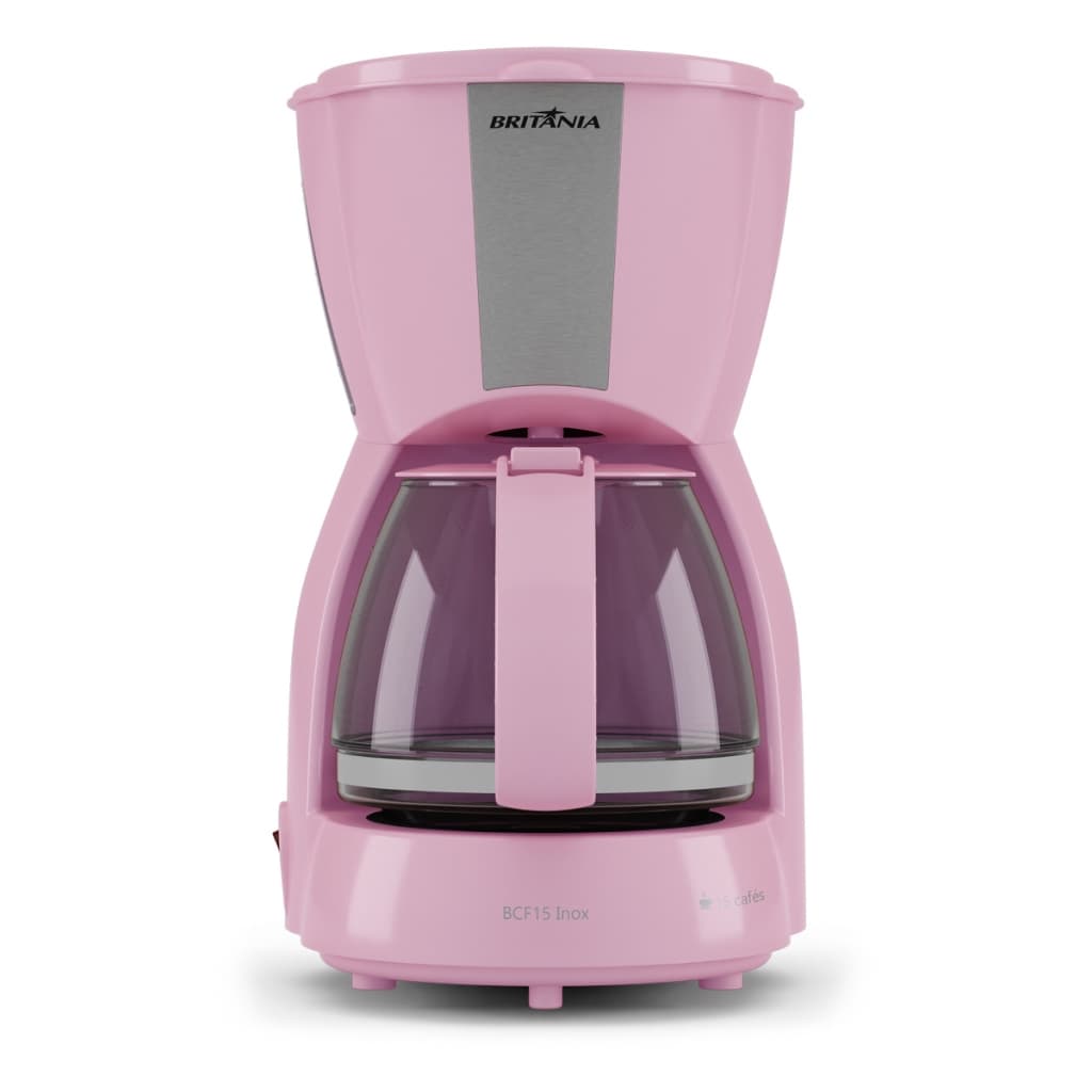 Cafeteira Rosa Britânia 15 Xícaras 550W Inox BCF15