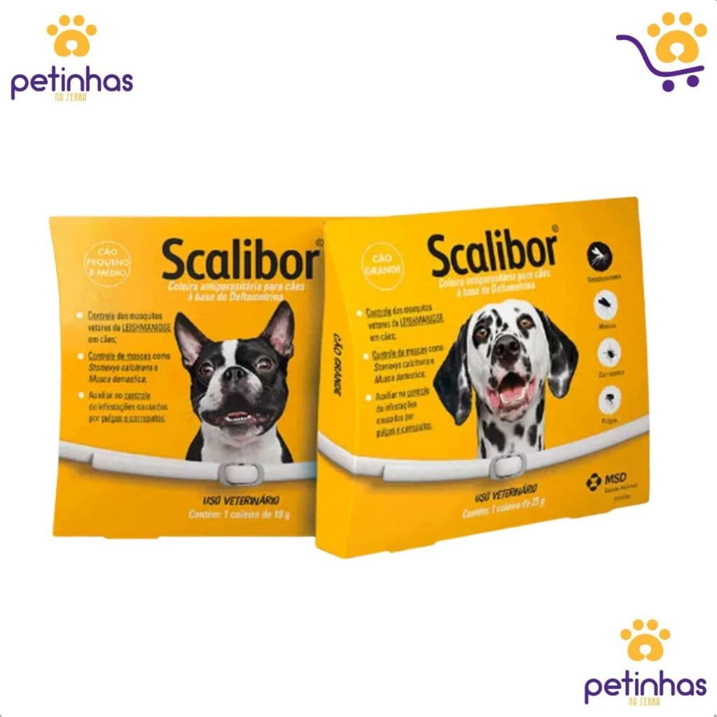 Coleira Scalibor Original Antipulgas e Antileishmaniose Para Cães | Tamanhos 48cm e 65cm