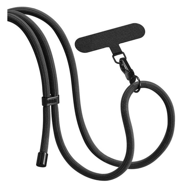 Cordão Para Celular Mais Sofisticado Modelo Novo Todo Preto All Black Salva Celular Alça Croosbody