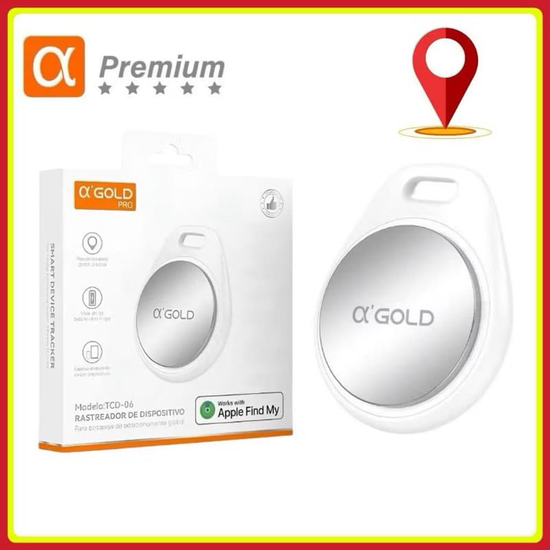 Smart Tag Rastreador GPS Localizador (Apple Find My) Air Tag Inteligente original A'GOLD TCD-06
