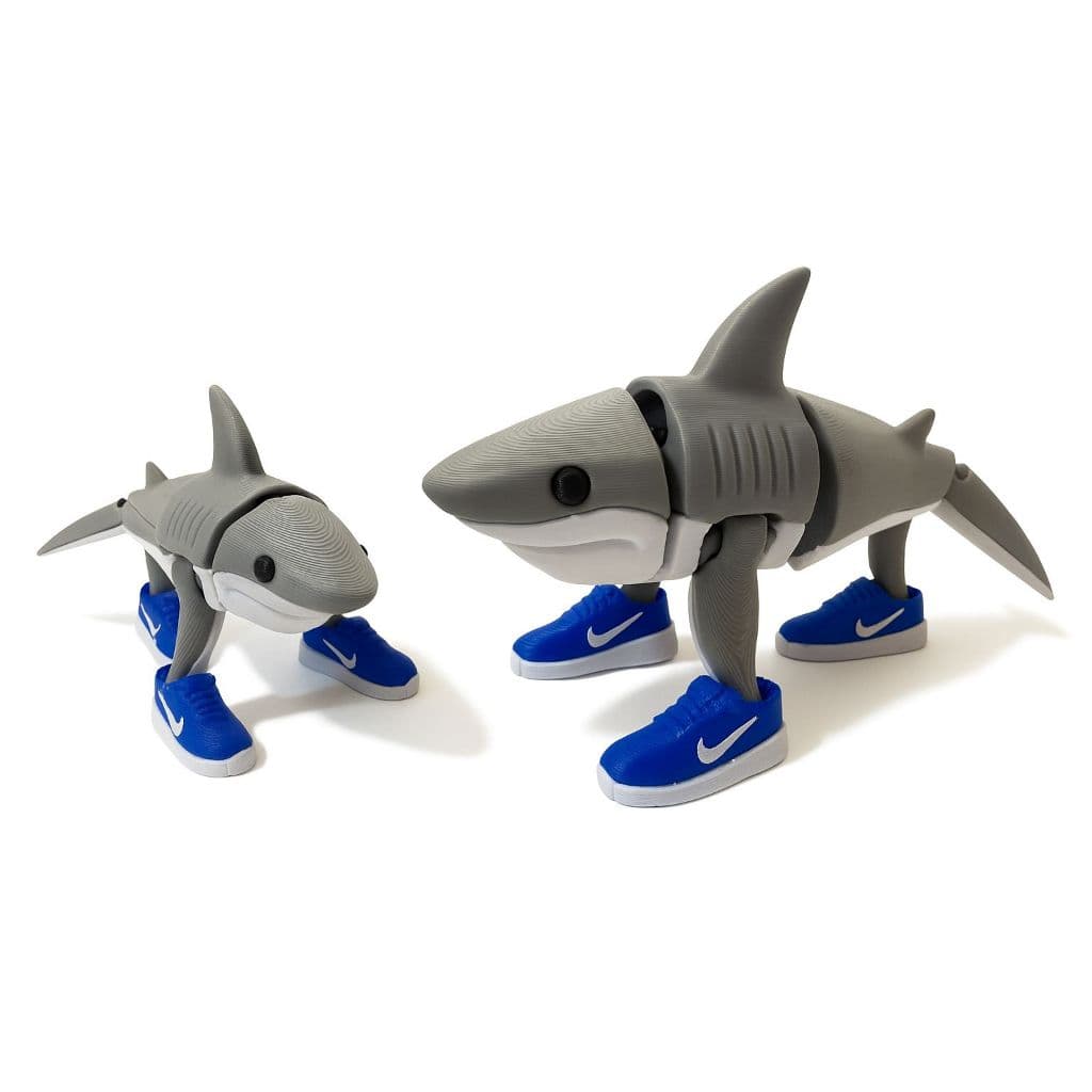 Tralalero Tralala Tubarão - Tung Tung Sahur -  Bombardino Crocodilo  Meme Boneco articulado