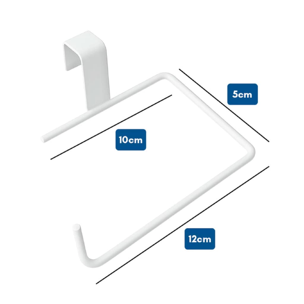 Suporte Porta Papel Higiênico Simples Duplo Aramado Caixa Acoplada Aço Branco Preto