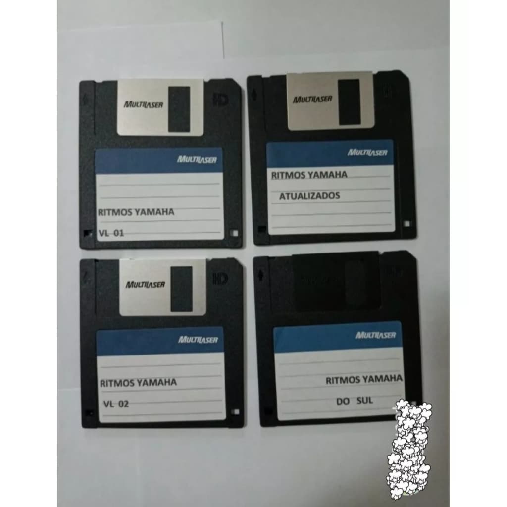04 Disquetes Com Ritmos Para Teclados Yamaha Psr-550/630/730 Atualizados!