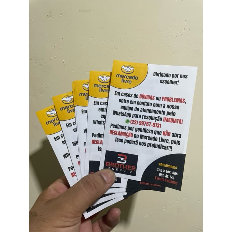 100 mini panfletos 10x7cm personalizados