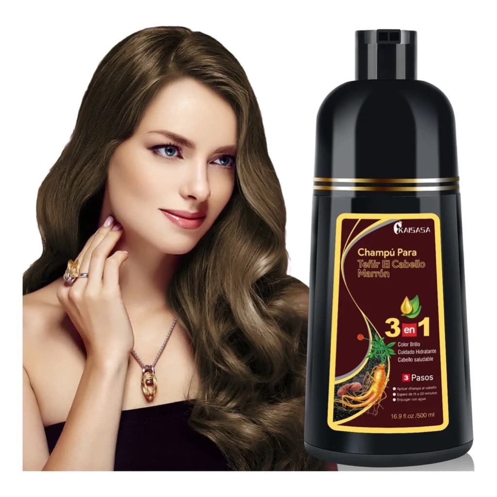 Shampoo de tintura de cabelo 3 em 1- 500ML