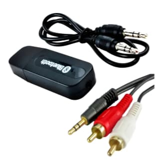 Receptor Bluetooth Adaptador Áudio Estéreo Usb Rca X P2 Para Músicas