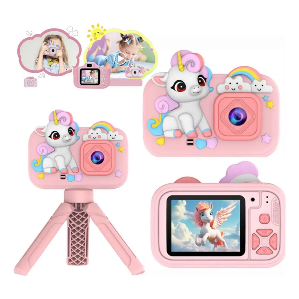 Camera Infantil Digital 48MP 1080P Vídeo Jogos Tripé Foto Criança Presente