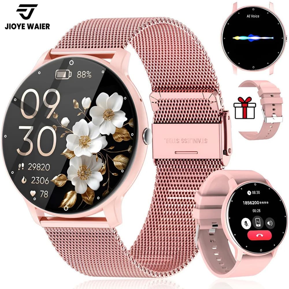 JIOYE Smartwatch Relogio Chamadas Pressão Arterial à Prova d'Água Esportes Relógio Inteligente