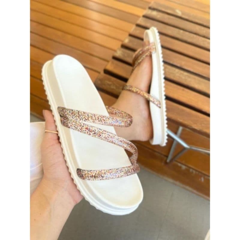 sandalias papete lindas e confortadas pronto entrega.