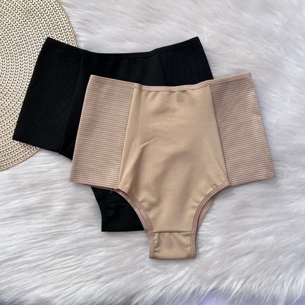 Calcinha Cinta Modeladora Plus Size/ Regular Cintura Alta Fitness Alta Compressão Aperta Barriga