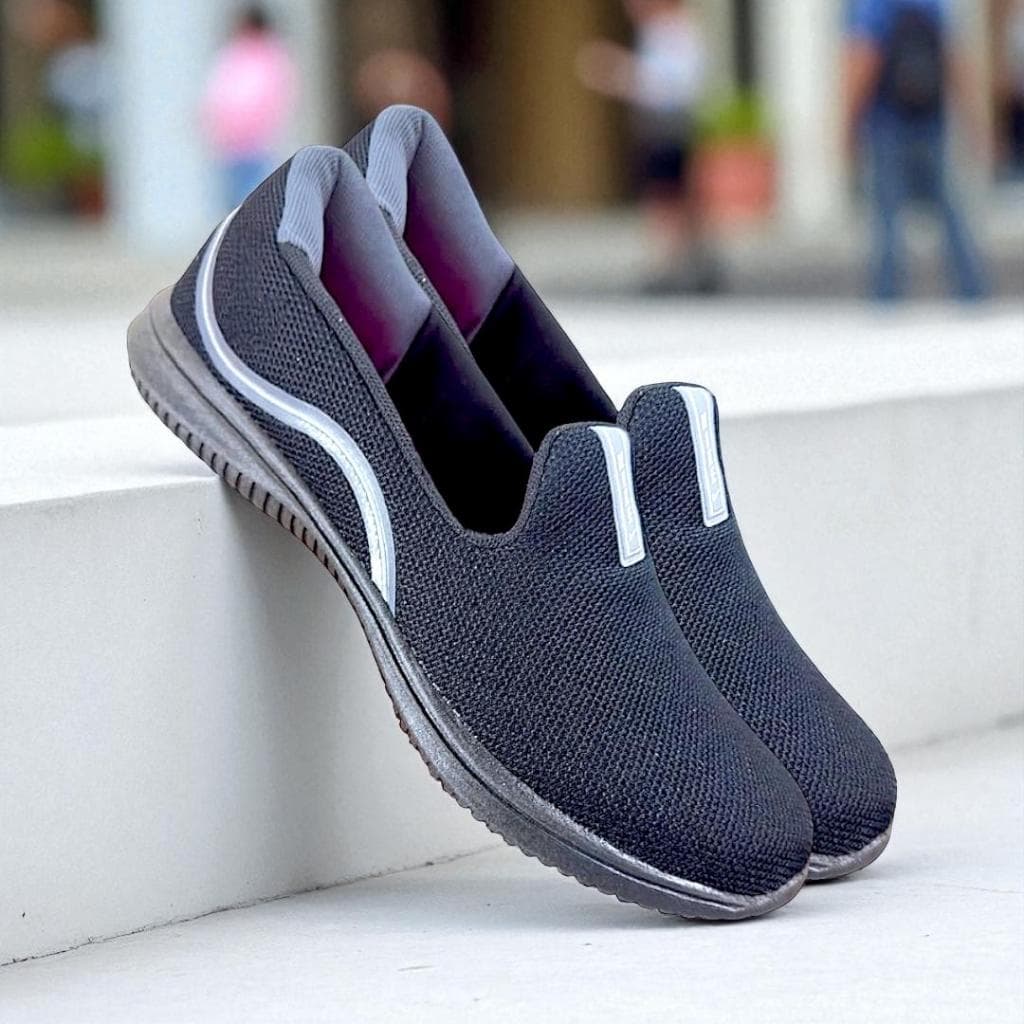 Sapatilha feminina calce fácil slip on ortopédica envio imedíato