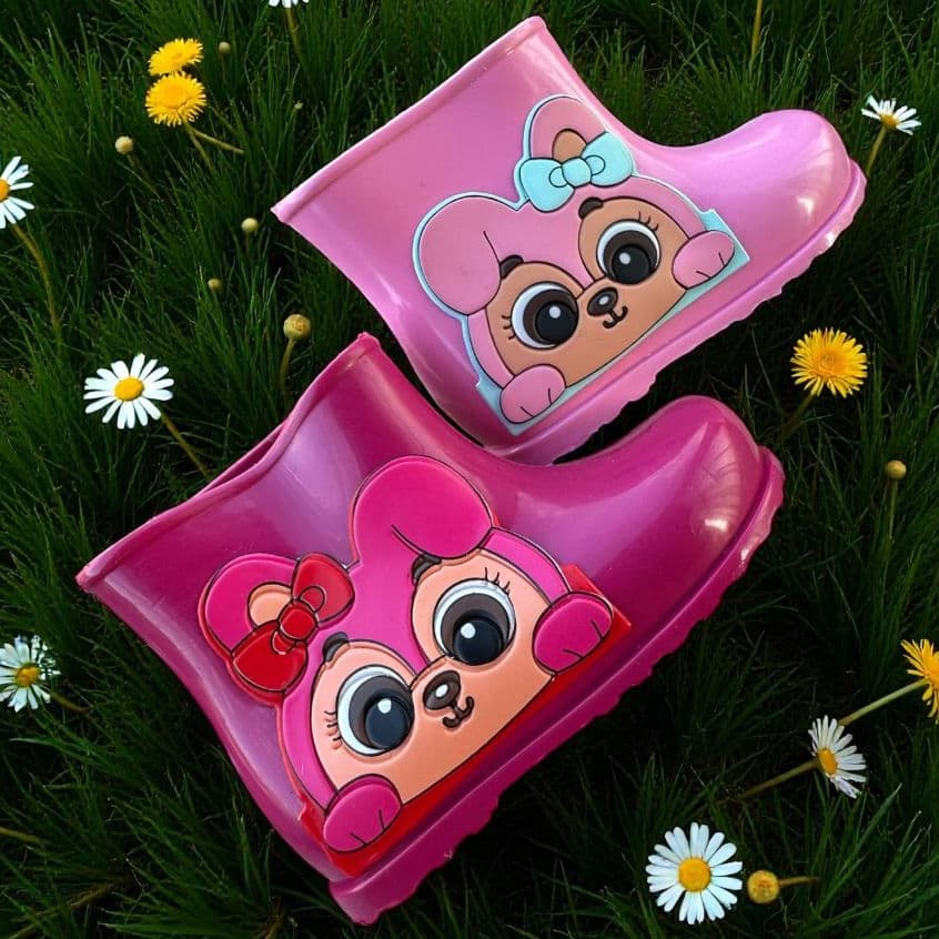 Galocha bebe meninas 17 ao 24 sola antiderrapante