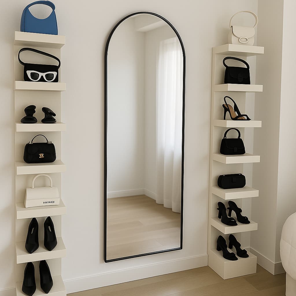 Espelho Portal 160x70 cm Grande para Loja, Estúdio, Recepção Corpo Inteiro  Sofisticação Comercial