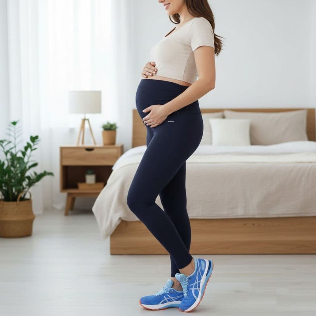 Calça Legging Lycra Sustentação Gestante Maternidade Selene