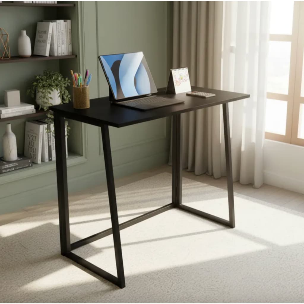 Escrivaninha fixa ou articulada dobrável estilo industrial computador escritório home office portátil multiuso estudo