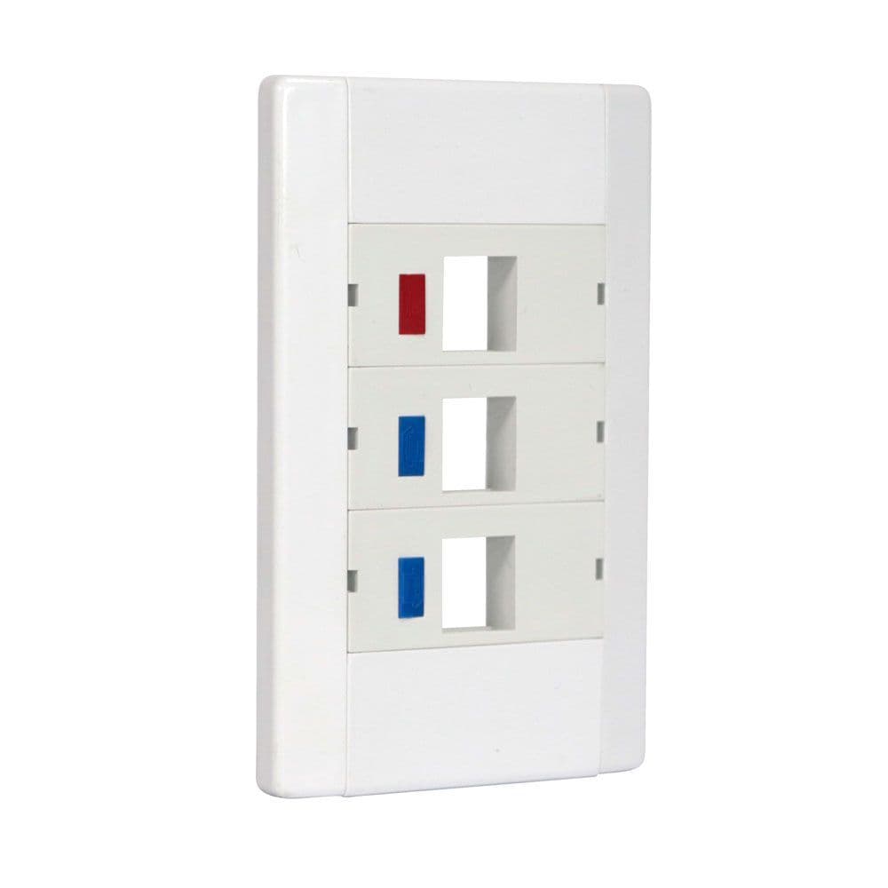 Espelho 4x2 C/3 Saídas Rj45 Módulo Removível - Unidade