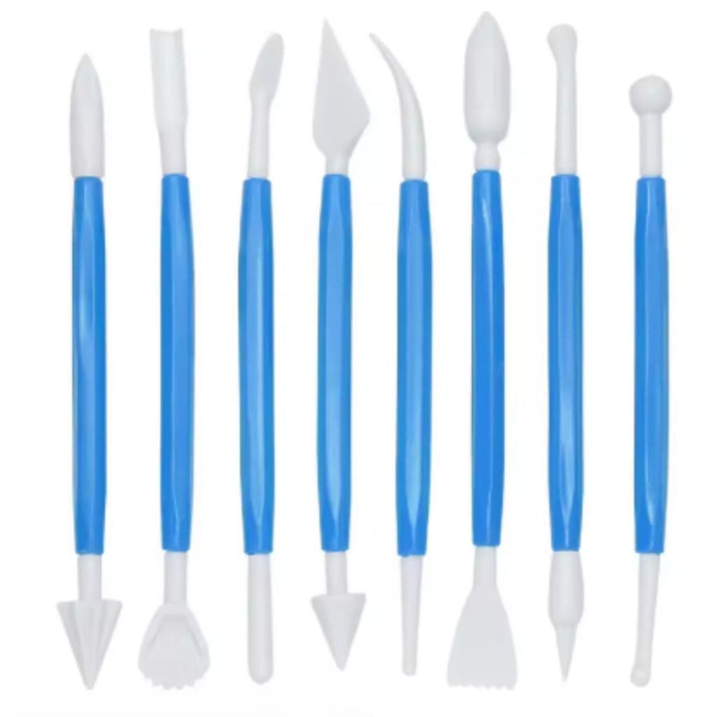 8 Estecas Para Bolos Pasta Americana Biscuit Sem Rebarba