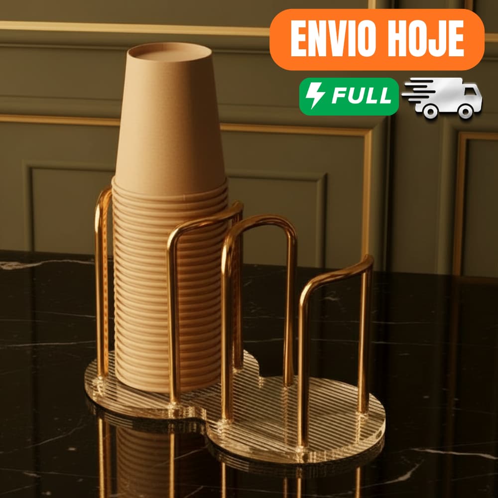 Suporte Para Copos Acrílico Descartável De Chá De Água Prateleira Com Canecas De Pau Mais Longo Organizador Doméstico