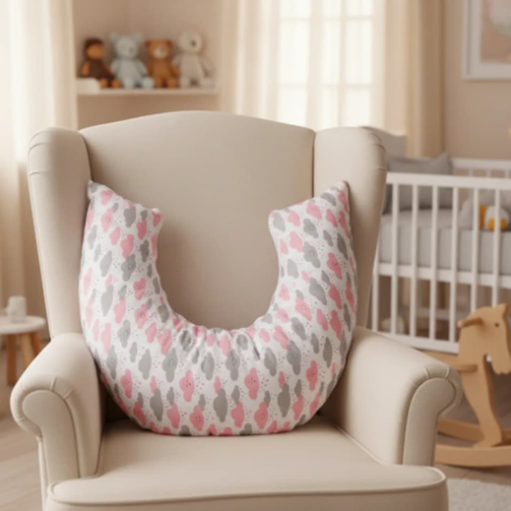 Capa para Almofada de Amamentação Sem Enchimento com Zíper Tamanho Grande