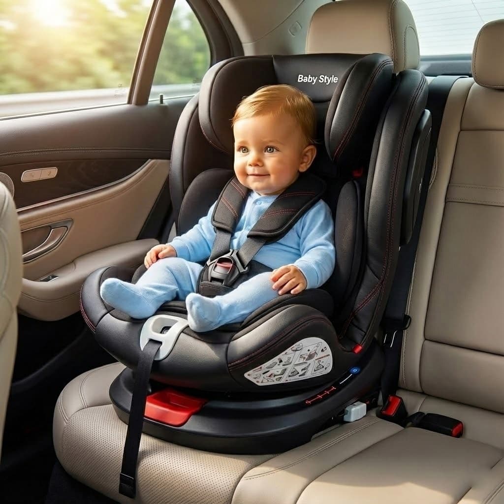 Cadeira Bebê Auto Conforto ISOFIX 0 a 36kg Rotação 360° SPS Inclinação 4 Posições INMETRO