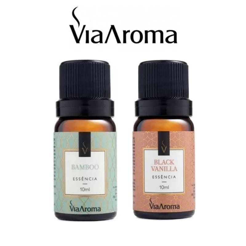 Kit 02 Essências Para Aromatizador Difusor Elétrico de Ambiente Via Aroma 10ml a escolher