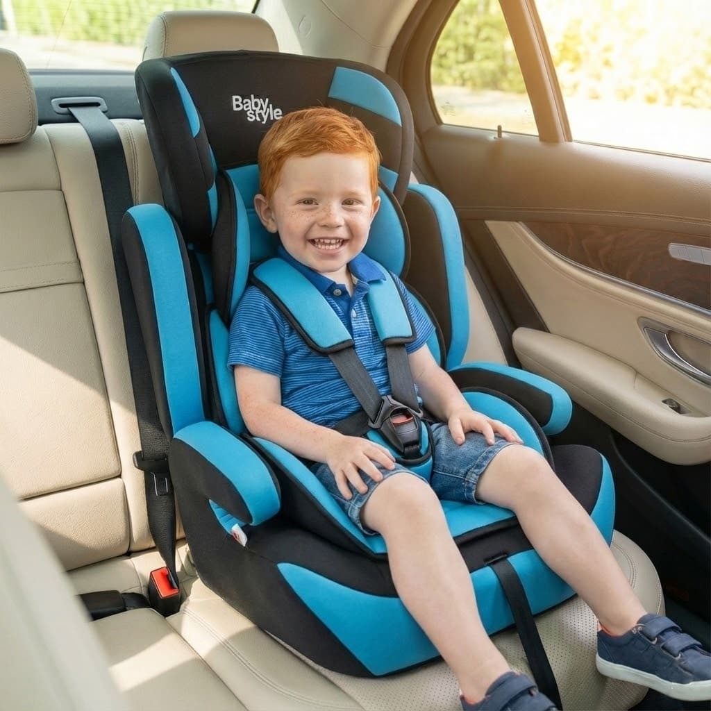Cadeira de Bebe para Carro Auto 9 a 36kg Vira Booster Assento Elevatório Infantil Proteção Lateral
