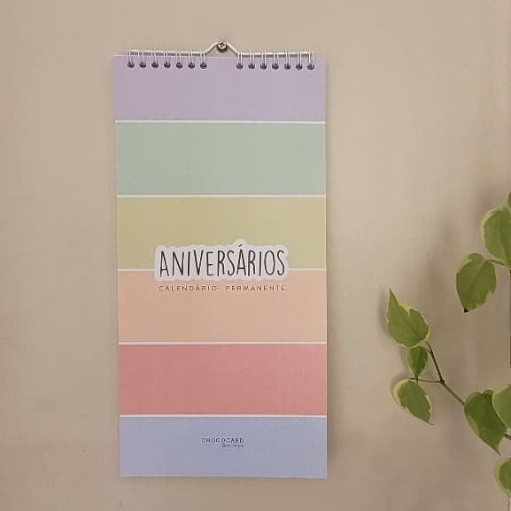 Calendário permanente de Aniversários Colors