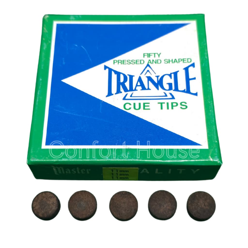 Kit Solas Triangle 11mm e 12mm - Ponteira Profissional para Taco de Sinuca/Bilhar