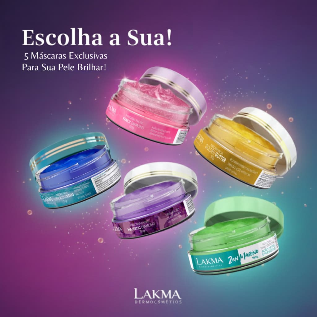 Máscara Facial Lakma Jóias Raras 150g Escolha a Sua