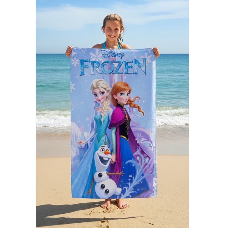 Toalha de Banho Infantil Frozen Aveludada diversas estampas